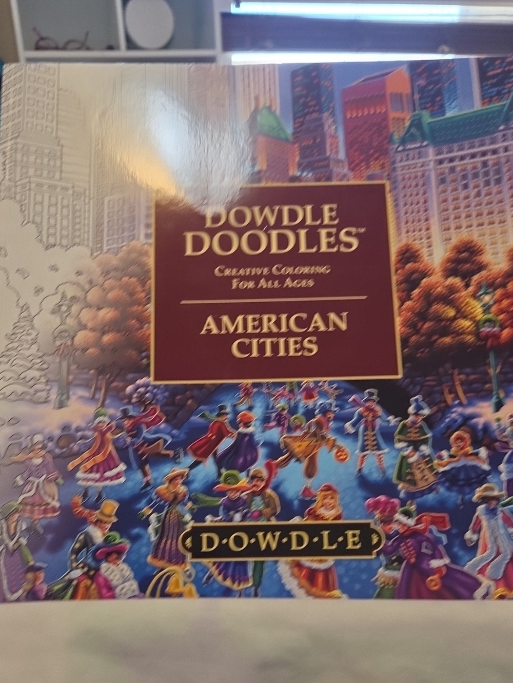 Dowdle Doodles American Cities Coloring Book - Blue Multicolor Cover